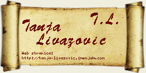 Tanja Livazović vizit kartica